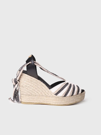 Sandalias mujer - Sandalia de cuña alta con tiras - Toni Pons
