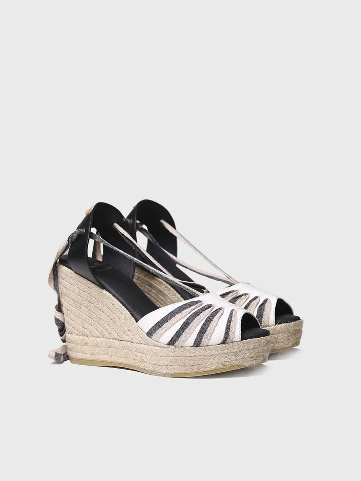 Sandalias mujer - Sandalia de cuña alta con tiras - Toni Pons