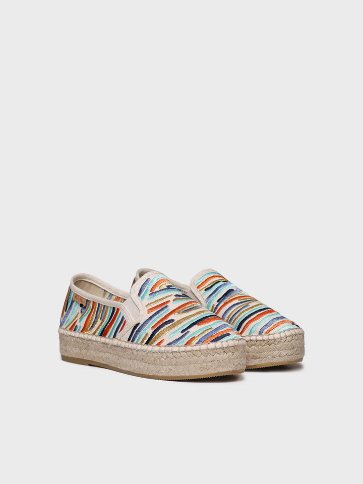 - Alpargata de mujer bordada multicolor | POLA - Toni Pons