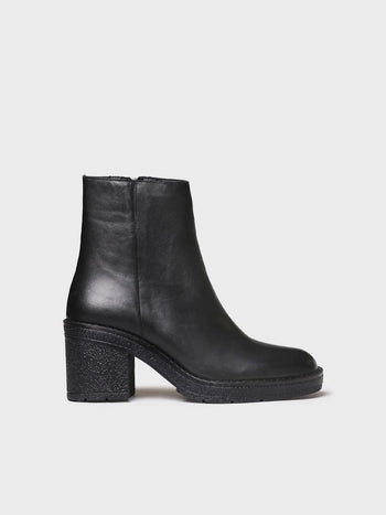 Botines mujer - Botín en piel con cremallera y tacón para mujer | PRADES-P - Toni Pons