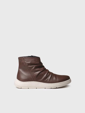botines mujer - Botín de piel para mujer con cremallera lateral | PRETORIA - Toni Pons