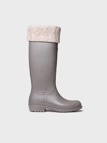 Botines mujer - Bota de agua alta con calcetín de punto para mujer | PUIGMAL - Toni Pons