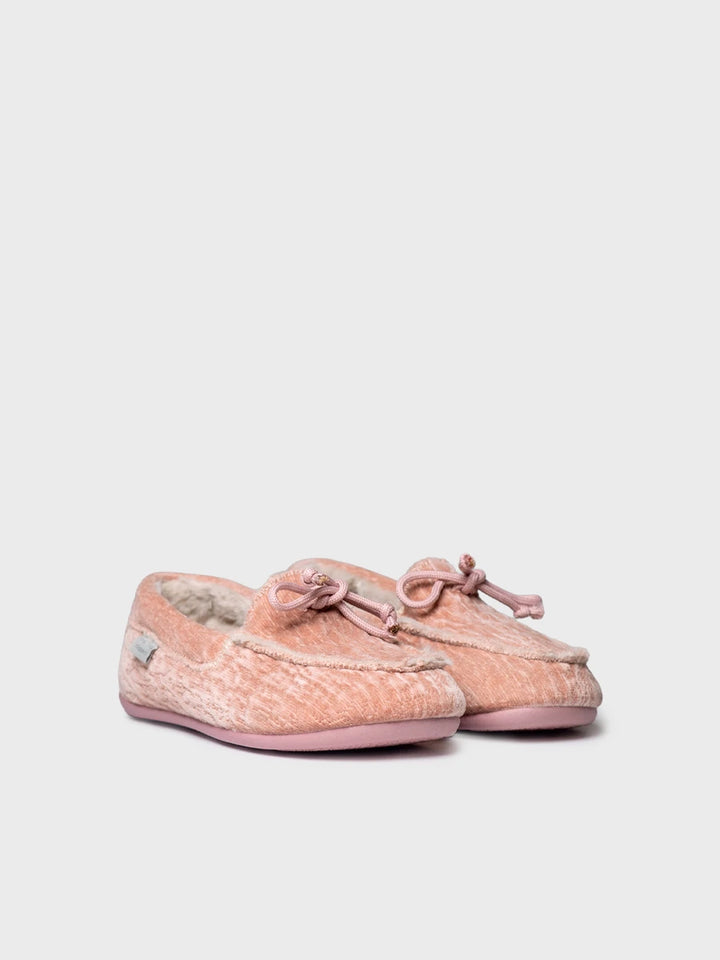 Zapatillas de casa mujer - Zapatilla de casa tipo náutico en tejido aterciopelado para mujer | RIGA - Toni Pons