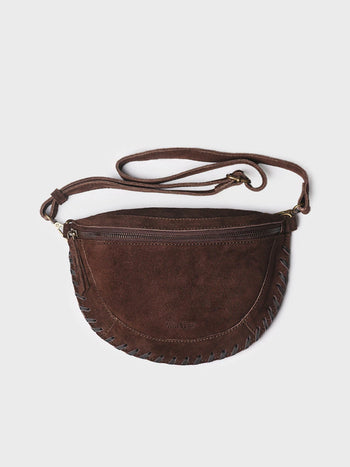 Complementos - Bolso bandolera en serraje con trenzado de piel | SAMY - Toni Pons