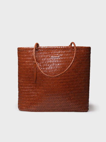 Complementos - Bolso shopper en cuero trenzado con bolsillo interior | SIMONA - Toni Pons