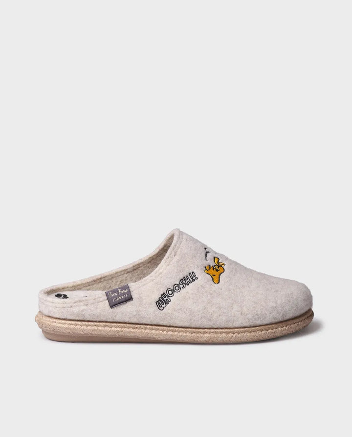 Zapatillas de casa mujer - Slippers tipo zueco de Snoopy para mujer en fieltro | SNOOPY - Toni Pons
