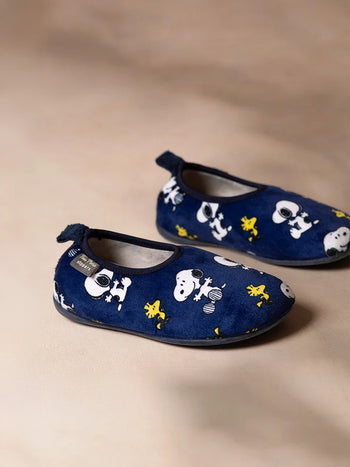 Zapatilla de casa en tejido para niño | WOODY