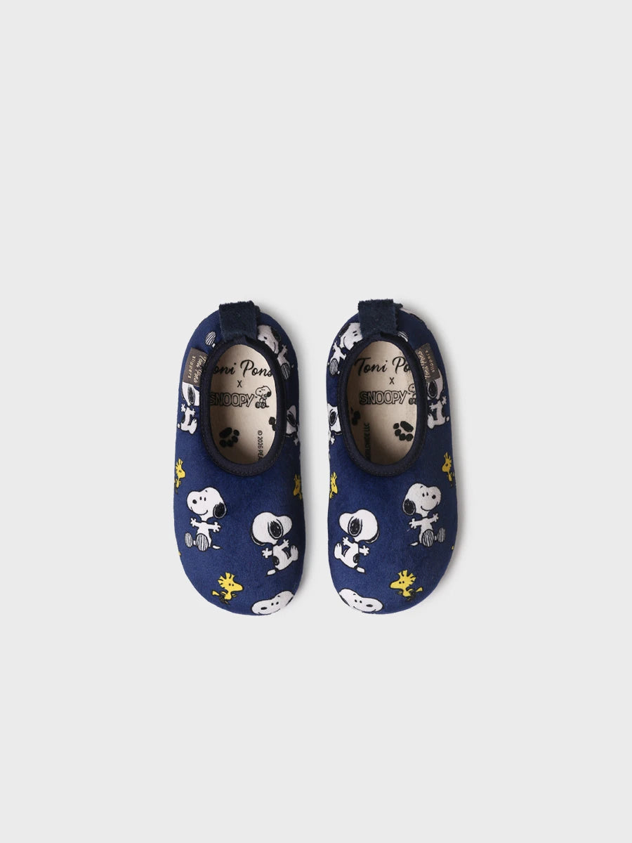 Zapatilla de casa en tejido para niño | WOODY