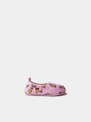 Zapatillas de casa infantiles - Slippers infantiles de Snoopy en pelo sintético | WOODY - Toni Pons