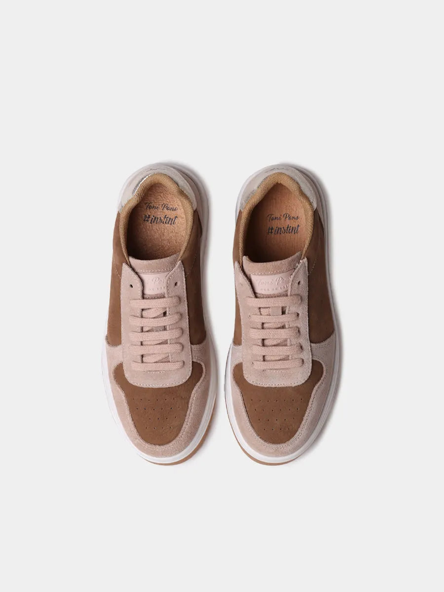Zapatos con cordones mujer - Sneakers en nobuk y serraje para mujer | AINA  - Toni Pons  