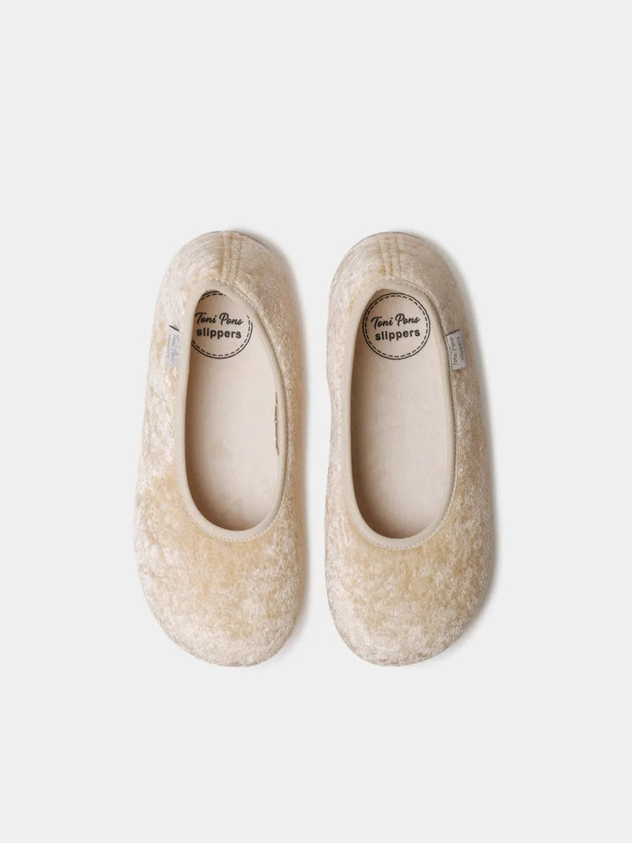 Zapatillas de casa mujer - Zapatillas tipo bailarina de terciopelo para mujer | ALTEA  - Toni Pons  