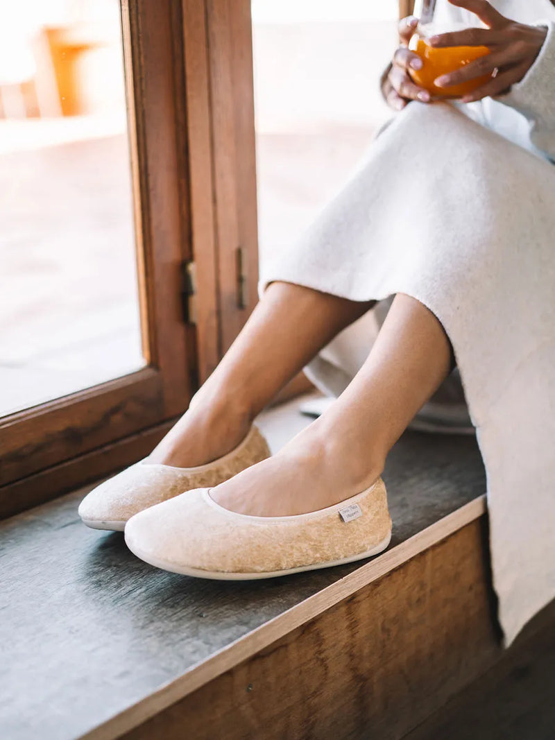 Zapatillas de casa mujer - Zapatillas tipo bailarina de terciopelo para mujer | ALTEA  - Toni Pons  