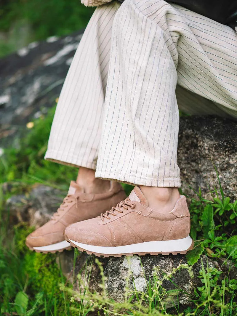 Zapatos con cordones mujer - Zapatillas deportivas en serraje con cordones para mujer | ANNA  - Toni Pons  
