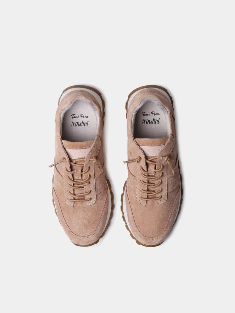 Zapatos con cordones mujer - Zapatillas deportivas en serraje con cordones para mujer | ANNA  - Toni Pons  
