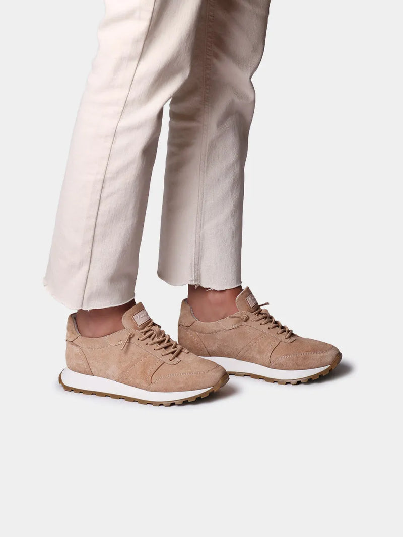 Zapatos con cordones mujer - Zapatillas deportivas en serraje con cordones para mujer | ANNA  - Toni Pons  