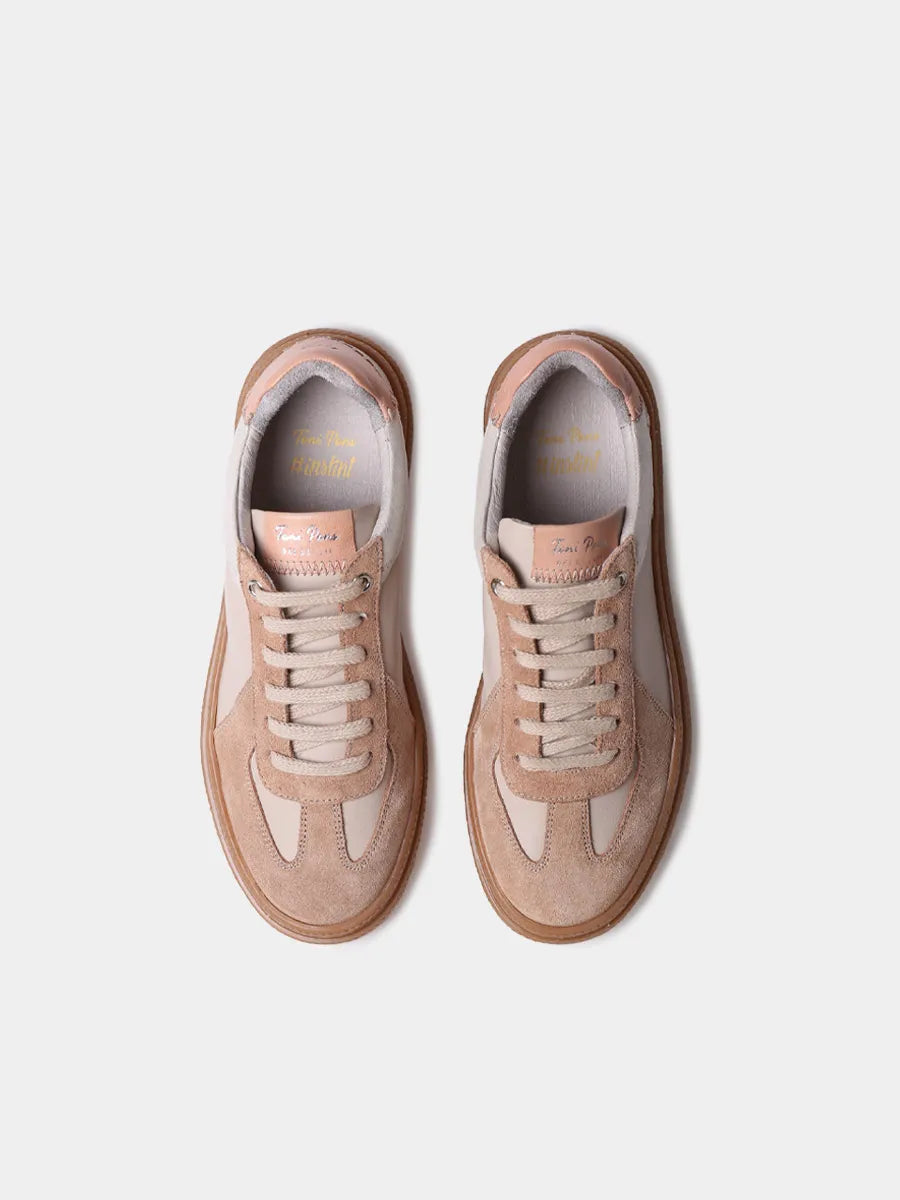 Zapatos con cordones mujer - Zapatillas deportivas de piel para mujer con animal print | AUREA  - Toni Pons  