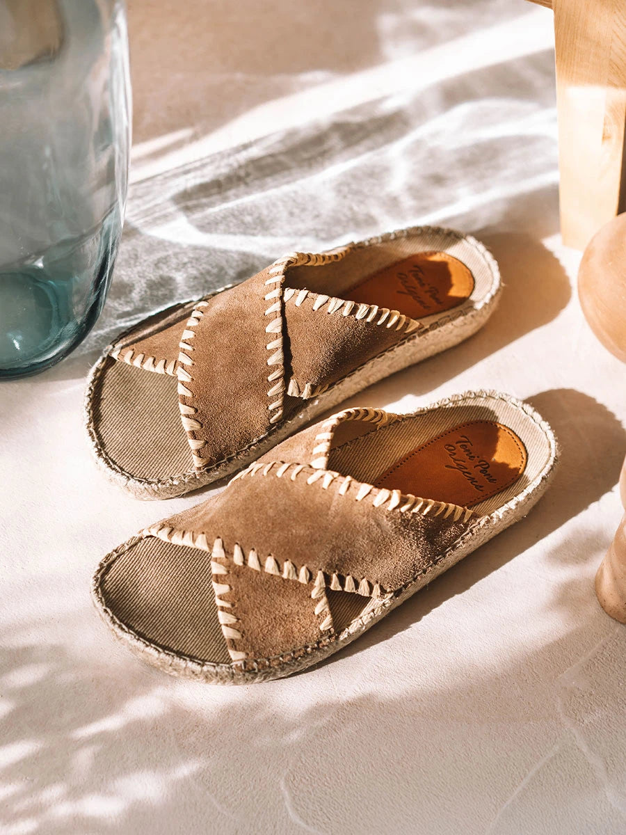  - Sandalias planas tipo BIO de mujer en serraje| BALI-SD  - Toni Pons  
