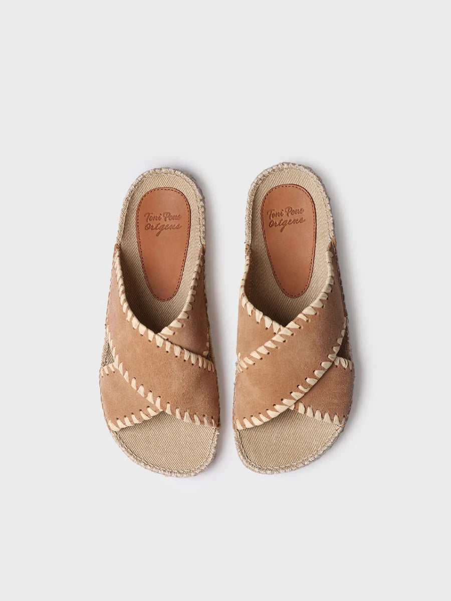 - Sandalias planas tipo BIO de mujer en serraje| BALI-SD  - Toni Pons  