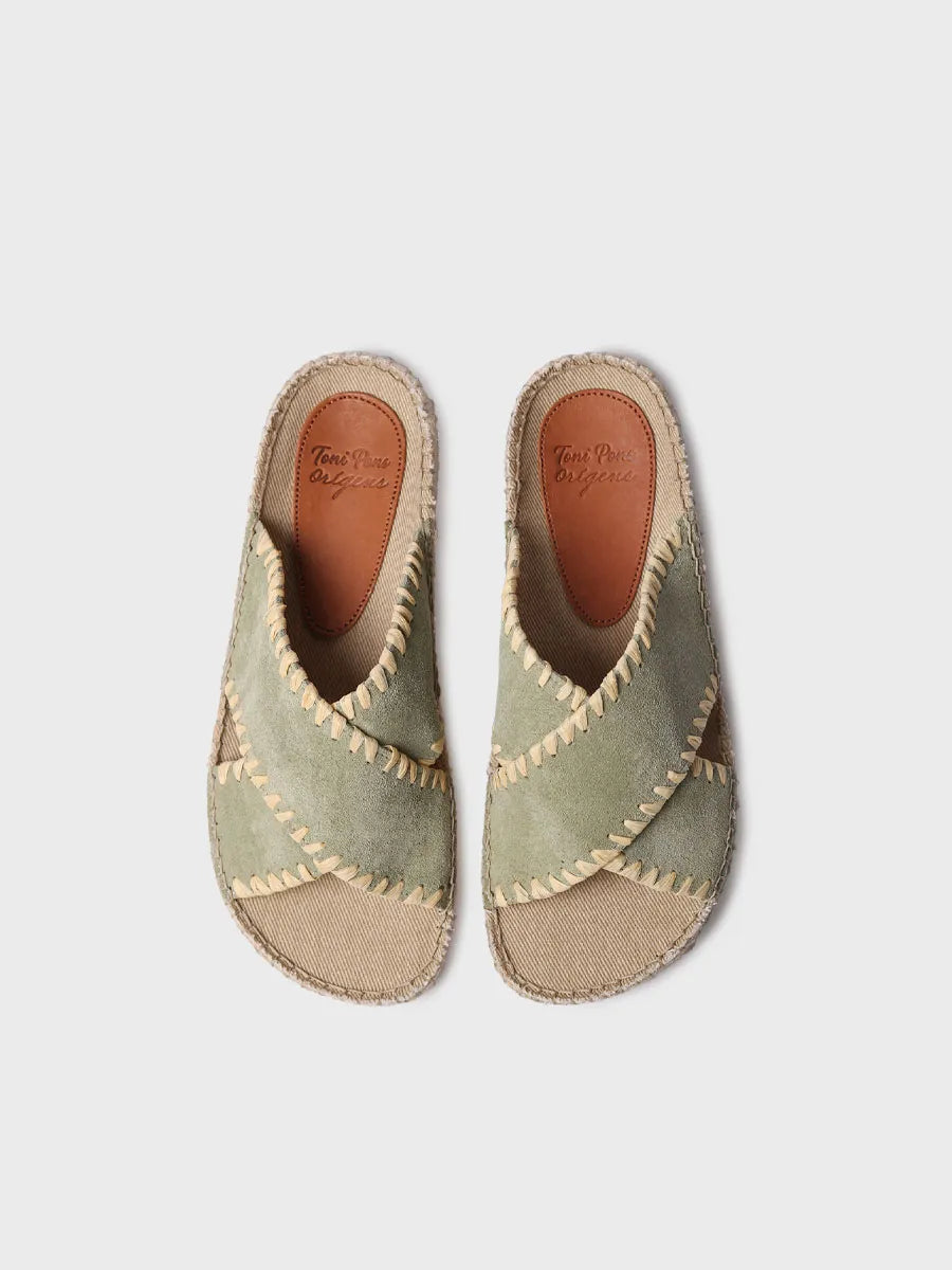  - Sandalias planas tipo BIO de mujer en serraje| BALI-SD  - Toni Pons  