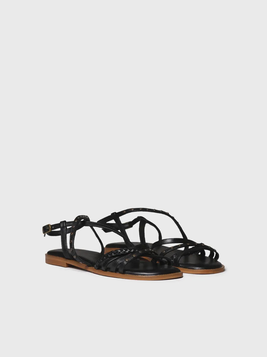  - Sandalias planas de mujer en piel con tachuelas | BERGEN  - Toni Pons  