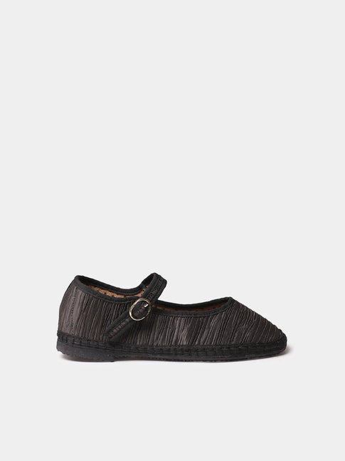Zapatos mujer - Merceditas para mujer en material plisado con suela plana | CAROLINA  - Toni Pons  