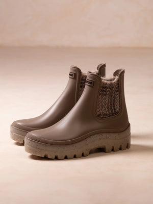 Botines mujer - Botín de agua en goma con elásticos tweed para mujer | CHARLOTTE  - Toni Pons  