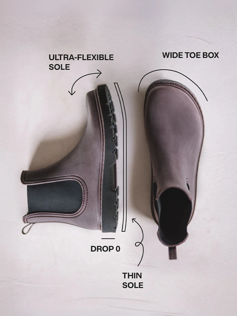 Women's barefoot rubber rain ankle boot | CHERYL