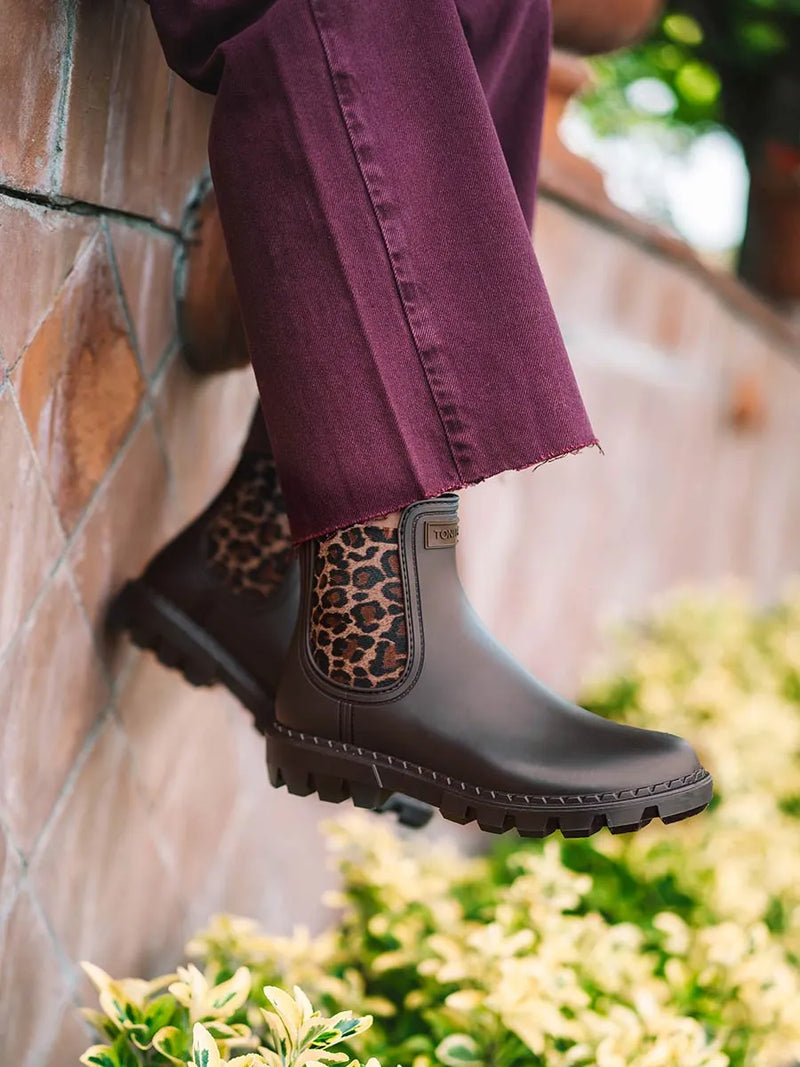 Botines mujer - Botines de agua para mujer con elásticos en animal print | CLAYTON  - Toni Pons  