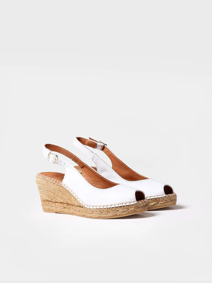 Alpargatas mujer - Alpargata de cuña estilo peep toe  - Toni Pons  