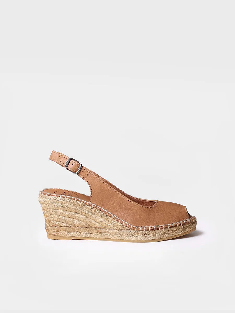 Alpargatas mujer - Alpargata de cuña estilo peep toe  - Toni Pons  
