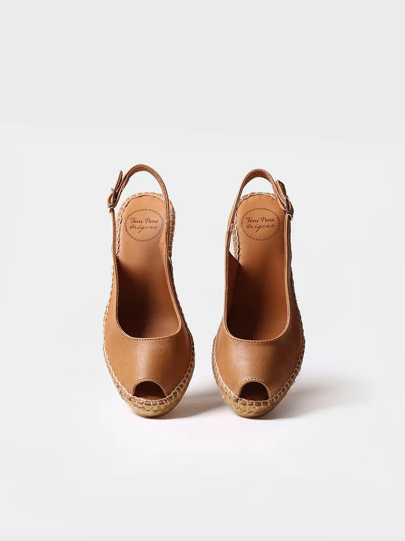 Alpargatas mujer - Alpargata de cuña estilo peep toe  - Toni Pons  