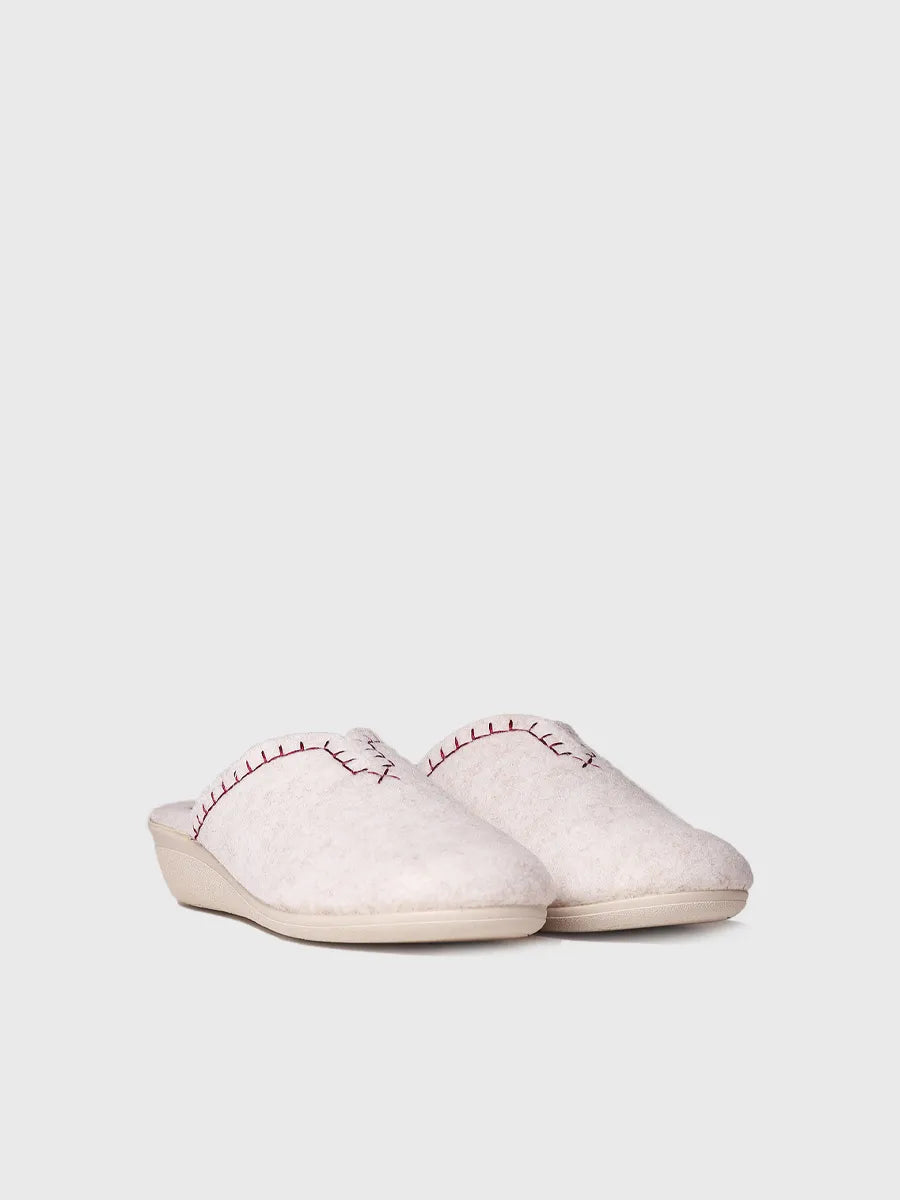 zapatillas de casa mujer - Zapatilla tipo zueco para mujer en fieltro reciclado | CUNIT-FR  - Toni Pons  