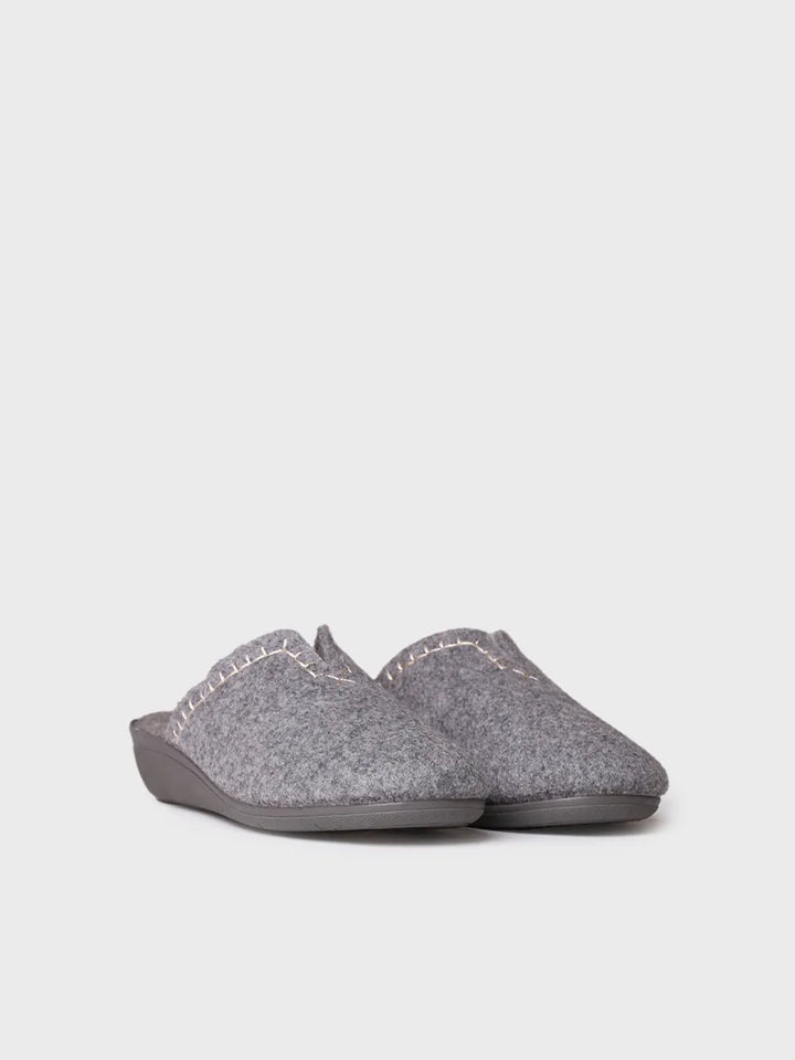 zapatillas de casa mujer - Zapatilla tipo zueco para mujer en fieltro reciclado | CUNIT-FR  - Toni Pons  