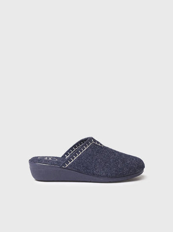 zapatillas de casa mujer - Zapatilla tipo zueco para mujer en fieltro reciclado | CUNIT-FR  - Toni Pons  