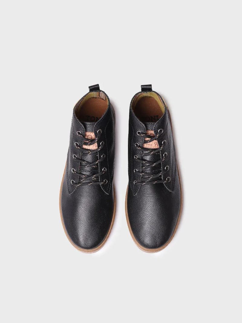 botines hombre - Botines con cordones para hombre en piel | DALTON-PO  - Toni Pons  