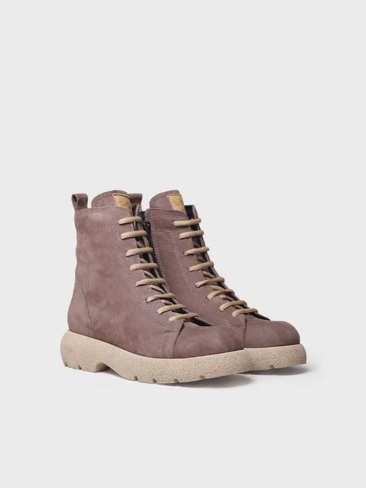 botines mujer - Botín para mujer en piel nobuk con cordones | DASHA  - Toni Pons  