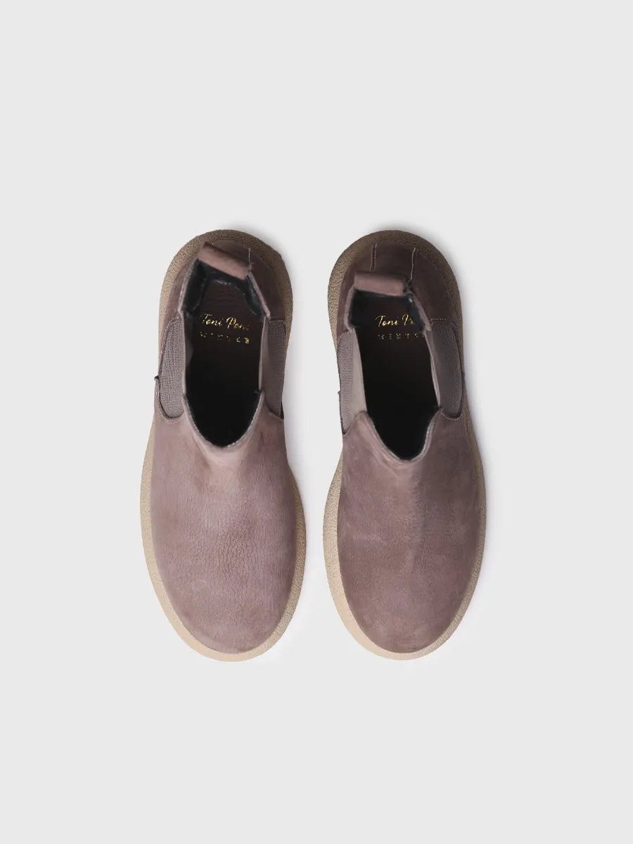 botines mujer - Botín en piel nobuk para mujer | DAVINIA  - Toni Pons  
