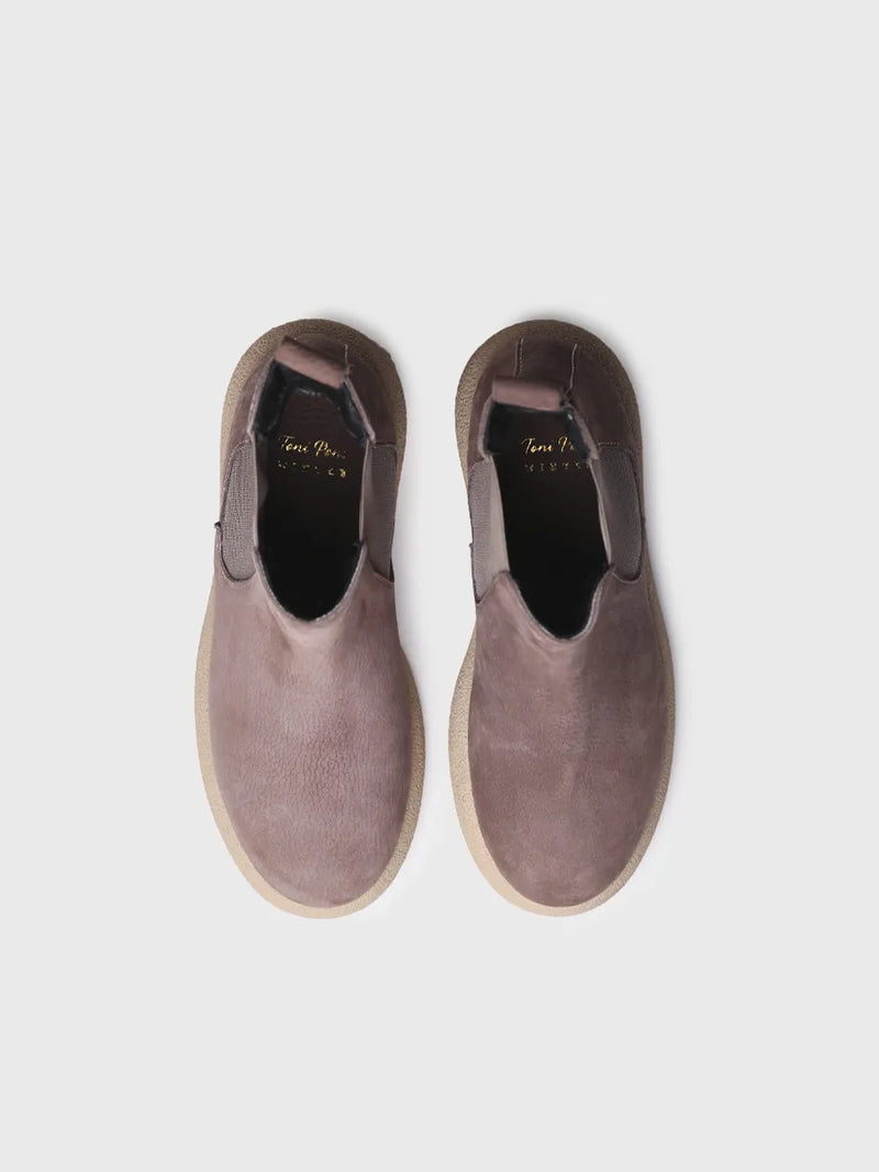 botines mujer - Botín en piel nobuk para mujer | DAVINIA  - Toni Pons  