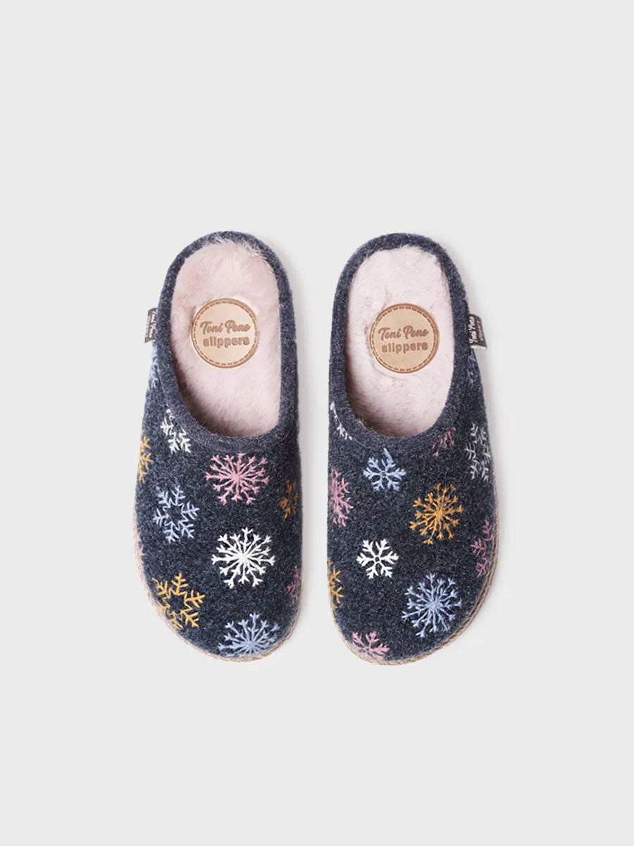 zapatillas de casa mujer - Slippers para mujer en fieltro | DELI-CP  - Toni Pons  