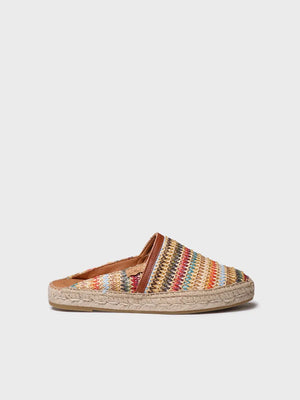  - Alpargatas tipo mule de mujer en rafia multicolor | DENISE-NM  - Toni Pons  