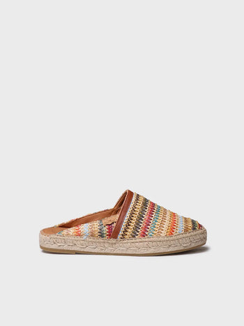  - Alpargatas tipo mule de mujer en rafia multicolor | DENISE-NM  - Toni Pons  