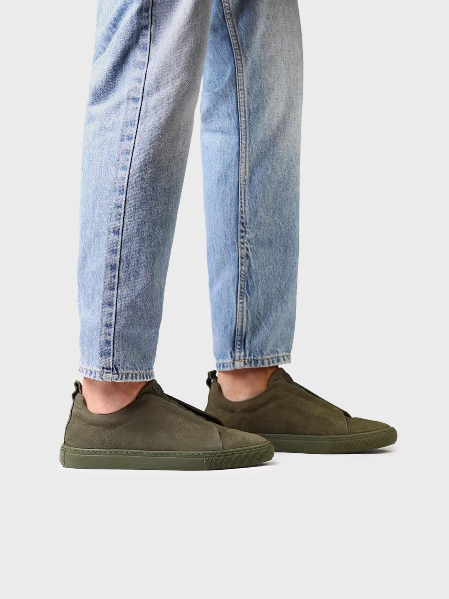 Zapatillas hombre - Deportivas con cordones elásticos en nobuk para hombre | DORCA  - Toni Pons  