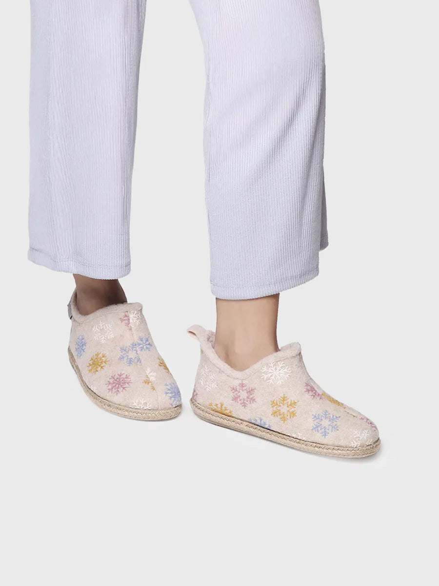zapatillas de casa mujer - Slipper abotinada para mujer en fieltro | DUNA-CP  - Toni Pons  