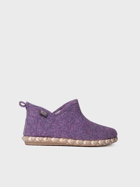 zapatillas de casa mujer - Slipper abotinada para mujer en fieltro | DUNA-FP  - Toni Pons  