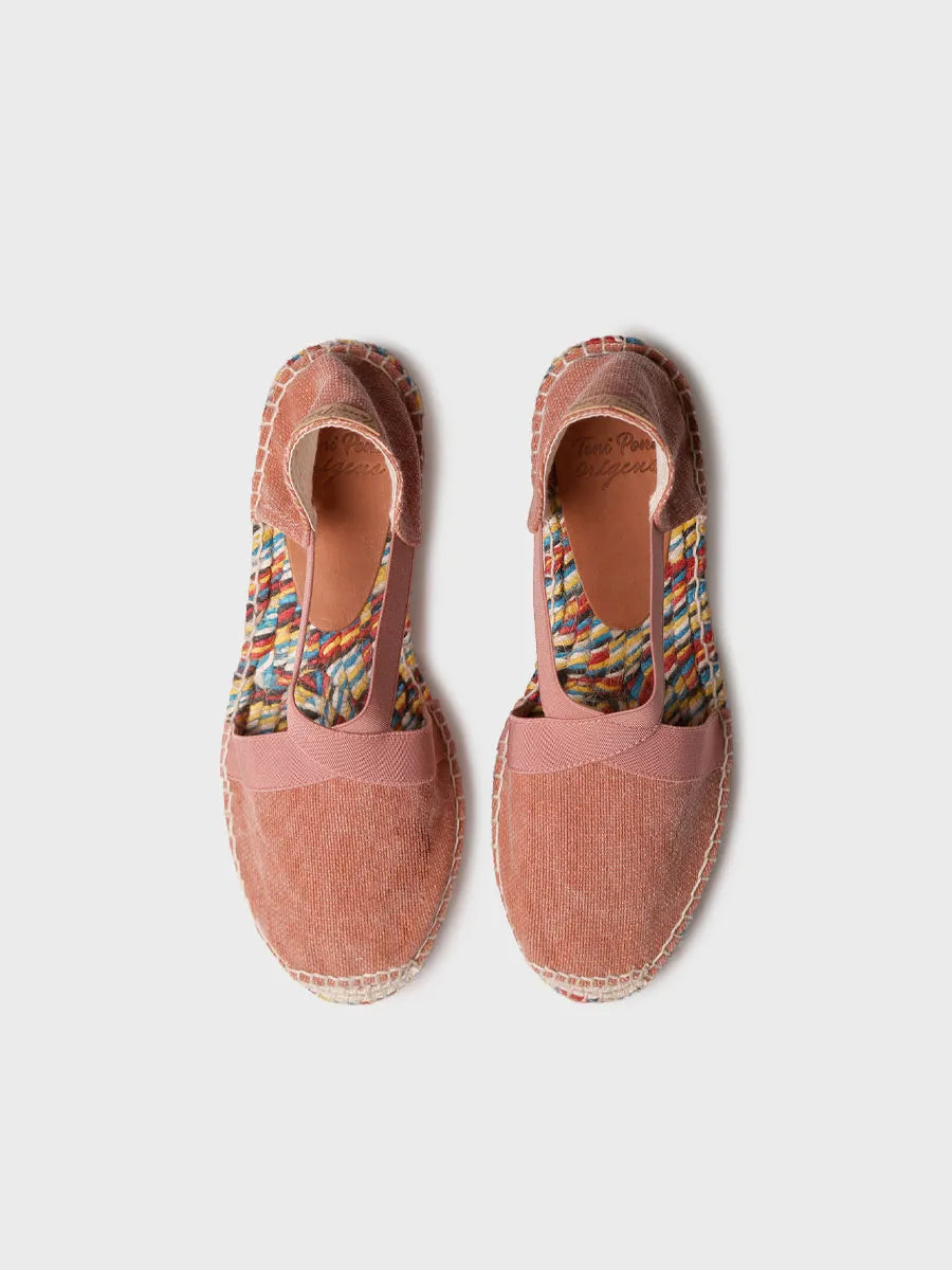  - Alpargatas planas de mujer con elásticos y suela multicolor | ELBA  - Toni Pons  