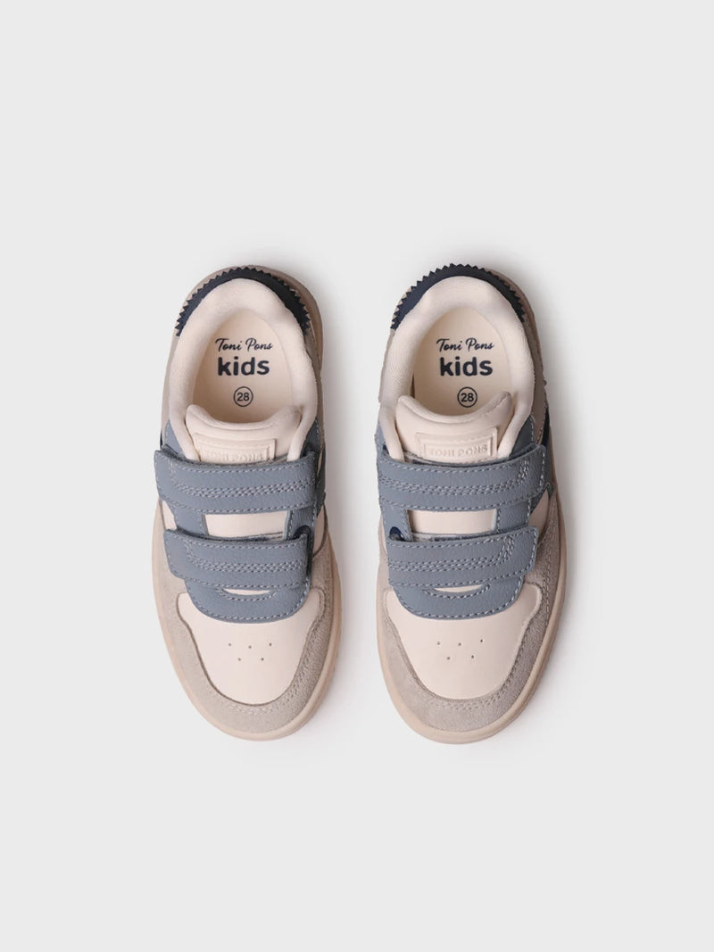 Zapatos infantiles - Zapatilla deportiva infantil en piel con velcro | ENZA  - Toni Pons  