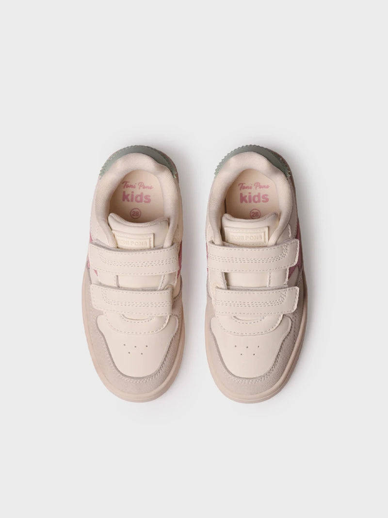 Zapatos infantiles - Zapatilla deportiva infantil en piel con velcro | ENZA  - Toni Pons  