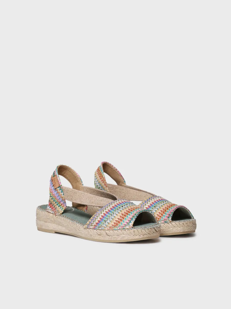  - Alpargatas de mujer en rafia multicolor | ESTEL-MH  - Toni Pons  