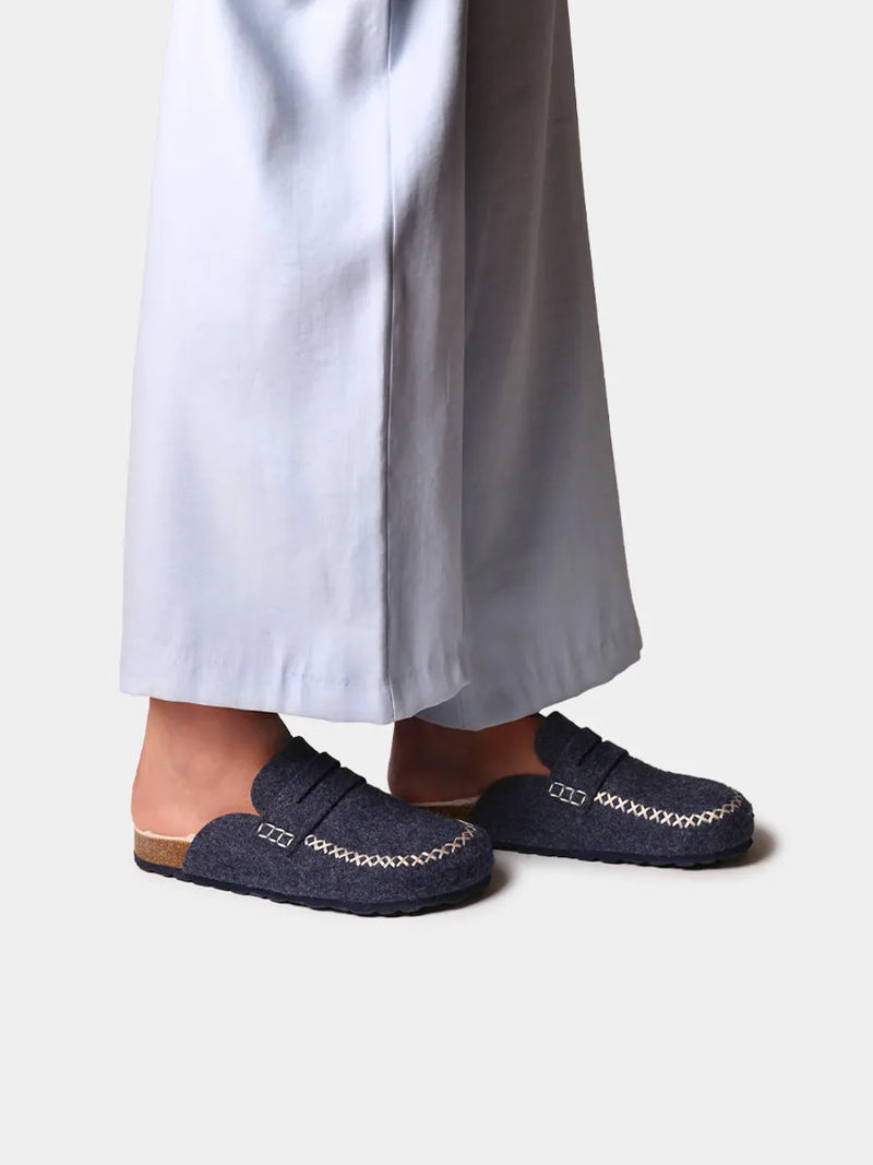 Zapatillas de casa mujer - Zueco de fieltro con suela de corcho para mujer | GANDESA  - Toni Pons  