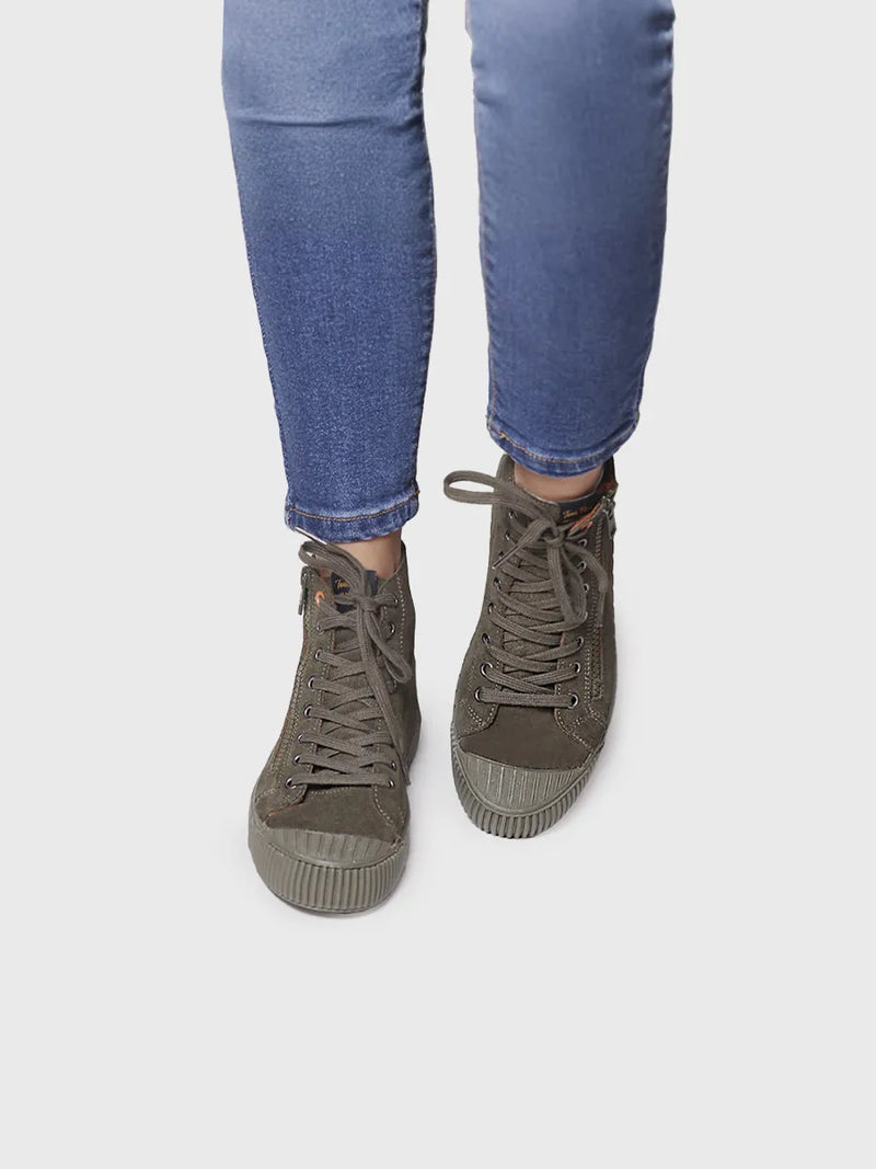 zapatillas mujer - Botín para mujer en serraje | GARDA-SY  - Toni Pons  